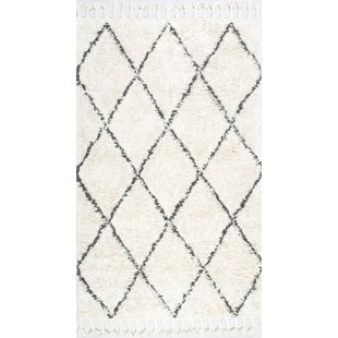 White Wool Rugs You Ll Love Wayfair Twinar Hand Knotted Wool Off White Dark Grey Area Rug