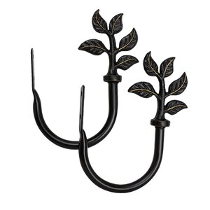 Leaf Curtain Holdback (Set of 2)