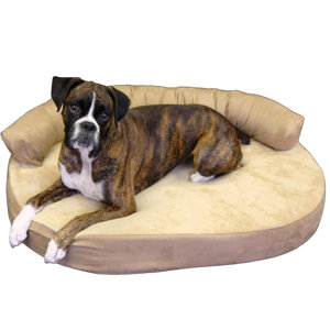 Orthopedic Memory Foam Joint Relief Bolster Dog Bed