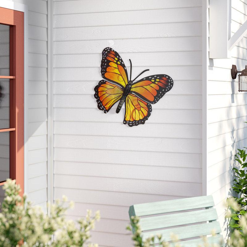 August Grove Stadtfeld Butterfly Monarch 3d Wall Decor Reviews