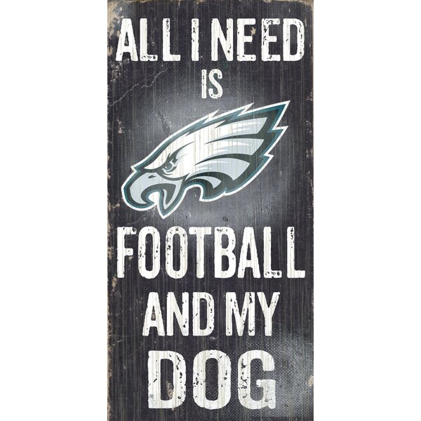 NFL Football and My Dog Textual Art Plaque by Fan Creations