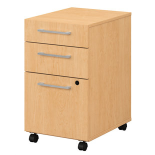 Review 400 Series 3-Drawer Mobile Vertical Filing Cabinet by Bush Business Furniture