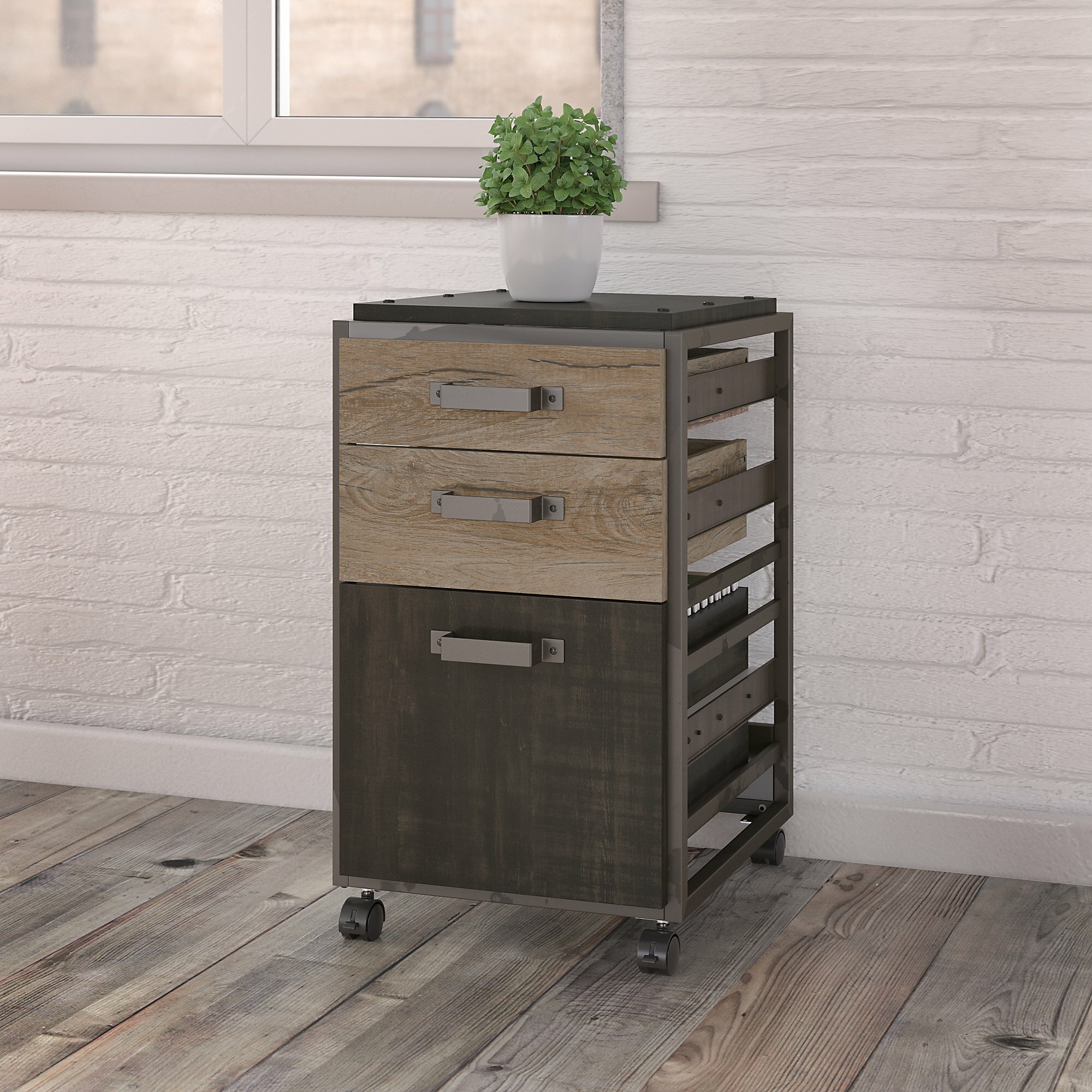 Williston Forge Riverside 3 Drawer Mobile Vertical Filing Cabinet