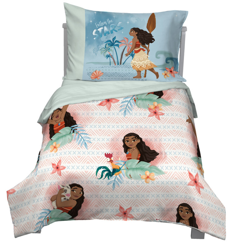 Disney Moana 4 Piece Toddler Bedding Set Wayfair