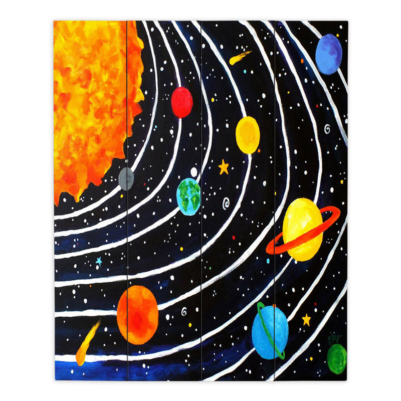 Dianochedesigns Solar System Iv Watercolor Painting Print On