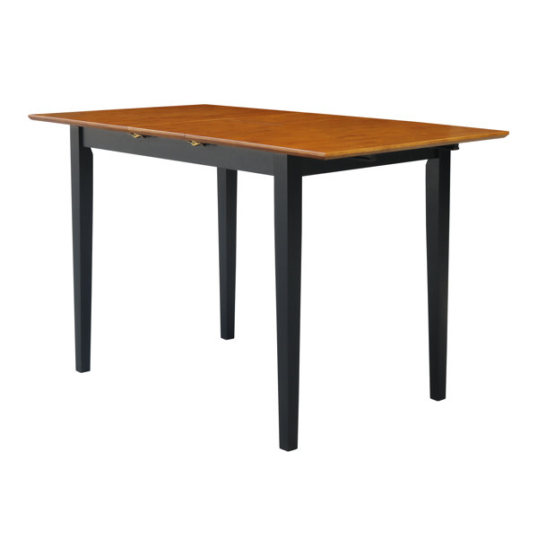 Jenice Extendable Solid Wood Dining Table by Charlton Home Charlton Home
