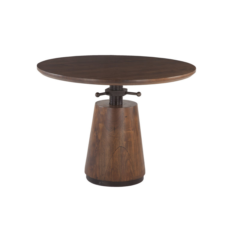 World Interiors Amici Acacia Wood Adjustable Dining Table | Wayfair