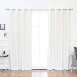 Marsellus Solid Blackout Grommet Curtain Panel (Set of 2)