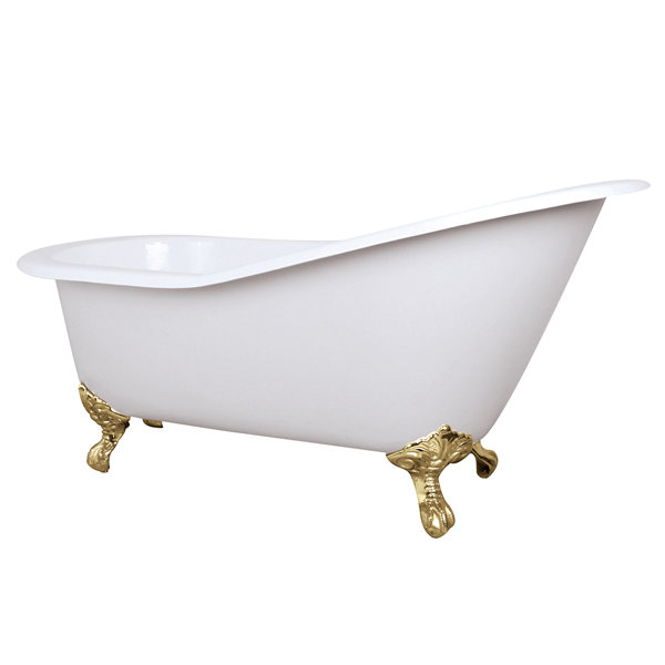 Aqua Eden Celeste 61.56 x 30.5 Freestanding Soaking Bathtub by Kingston Brass