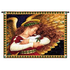 Fine Art Tapestries AutumnS Perch Hand Finished European Style Jacquard Woven Wall Tapestry USA 80X53 Pure Country Weavers 6664-WH 