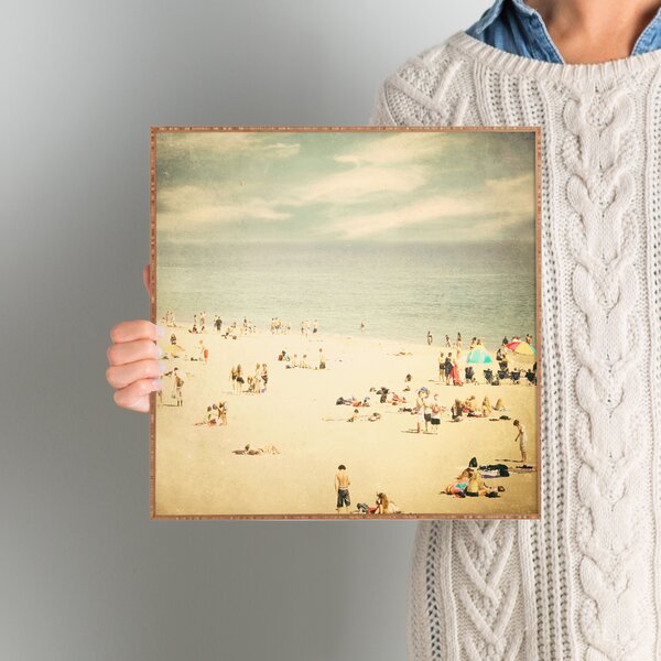 Vintage Beach Framed Photographic Print Plaque by Beachcrest Home