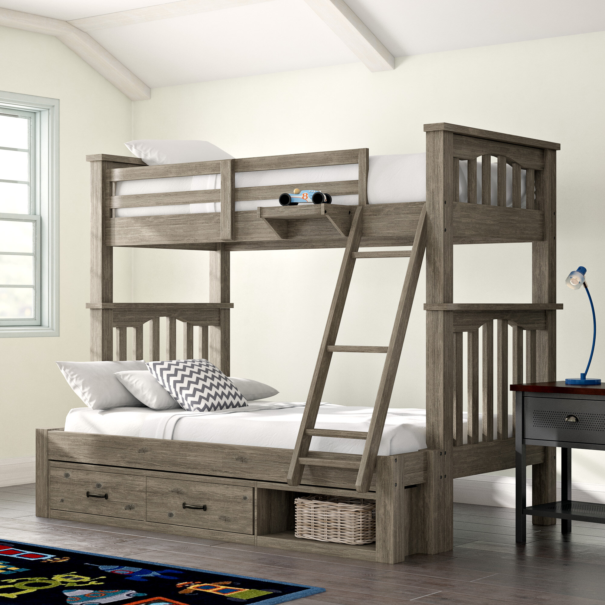 teenage bunk beds with storage