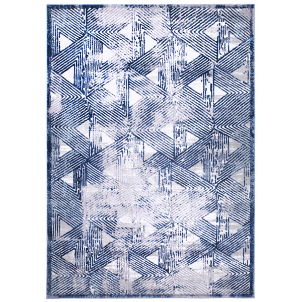 Kenmare Gray/Blue Area Rug by Nicole Miller