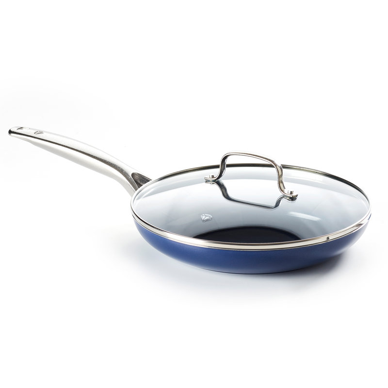 Blue Diamond Blue Diamond Toxin-Free Ceramic 12" Non-Stick Frying Pan with Lid & Reviews  Wayfair