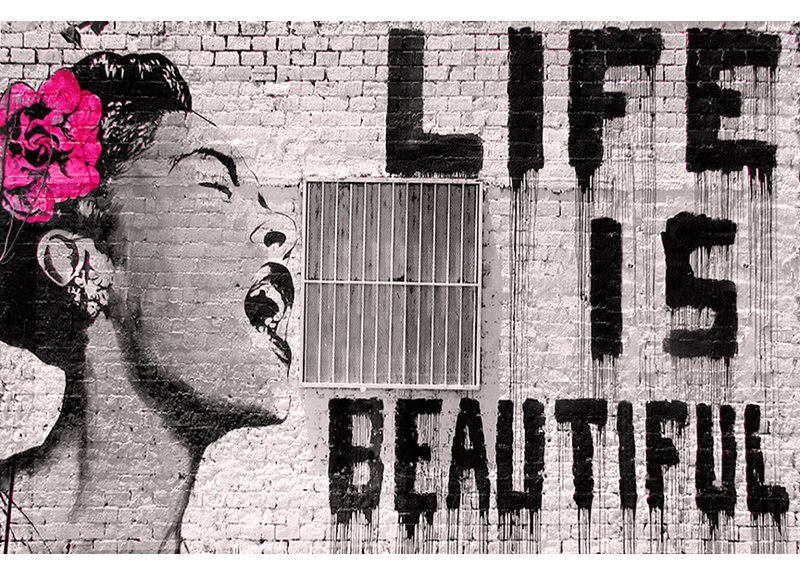 Banksy Poster 36 x 24 Life Is Beautiful