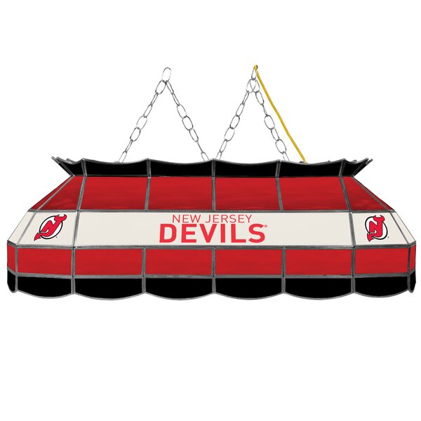 NHL Stained Glass 3-Light Pool Table Light by Trademark Global