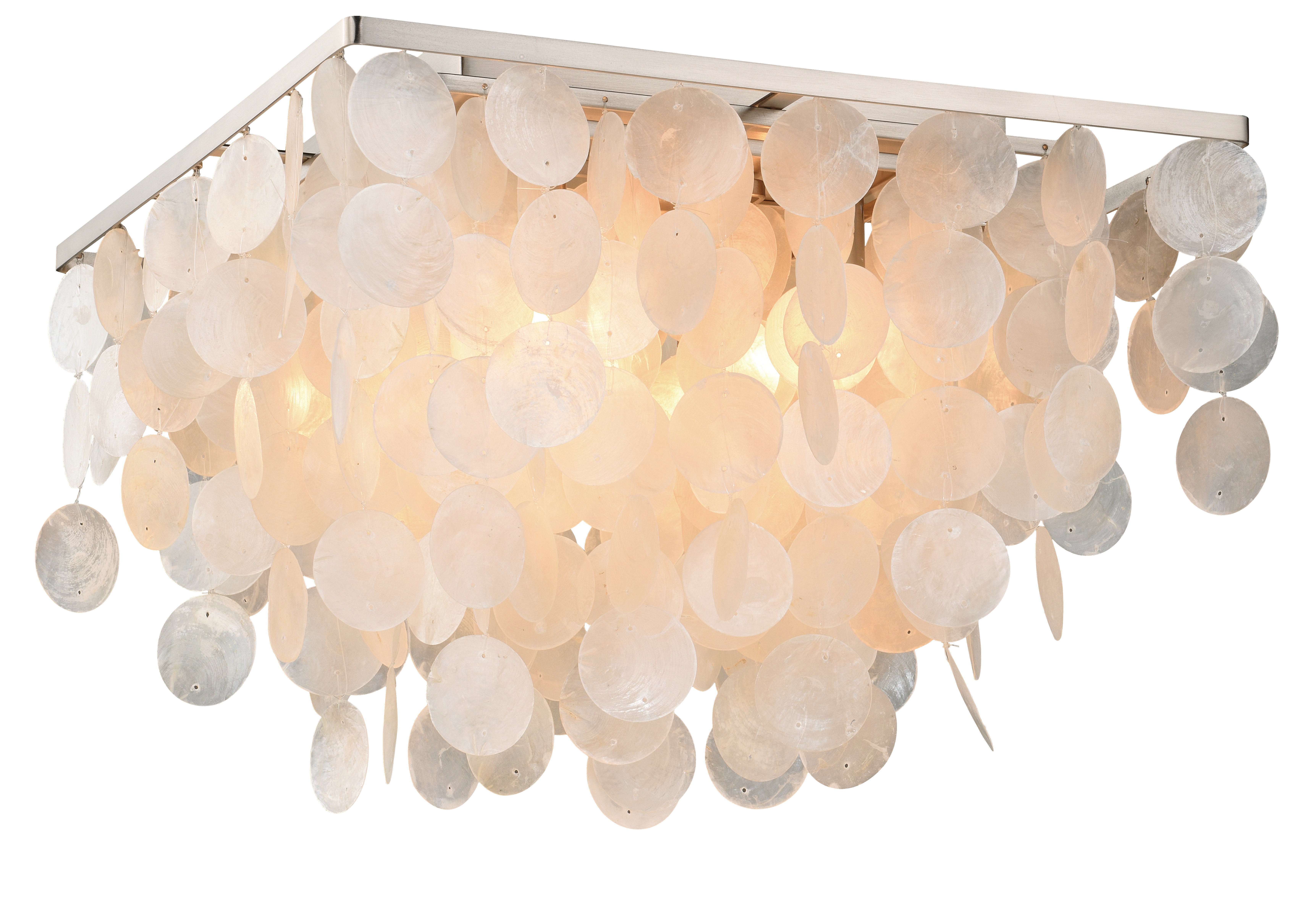 Beachcrest Home Navua Capiz Shell Square 4 Light Flush Mount Beachcrest Home Navua Capiz Shell Square 4 Light Flush Mount Reviews Wayfair