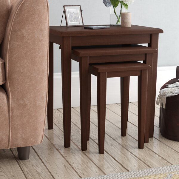 Cales 3 Piece Cross Legs Nesting Tables By Winston Porter
