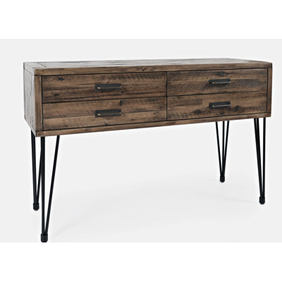 Randwick 50" Solid Wood Console Table Union Rustic