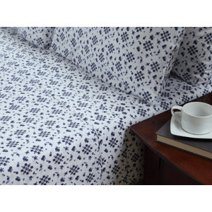 Ditsy Floral Emma 300 Thread Count Cotton 3 Piece Sheet Set