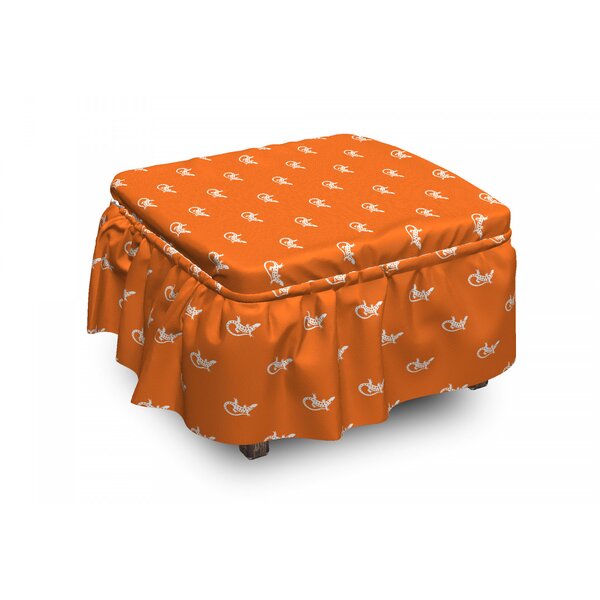Exotic Wildlife Ottoman Slipcover (Set Of 2) By East Urban Home