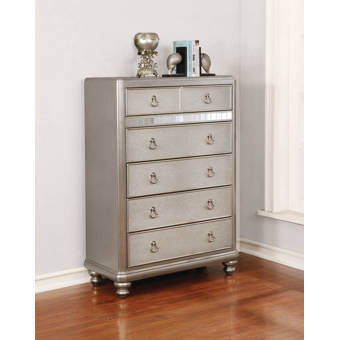 Corrigan Studio Leta Wooden 5 Drawers Chest Wayfair