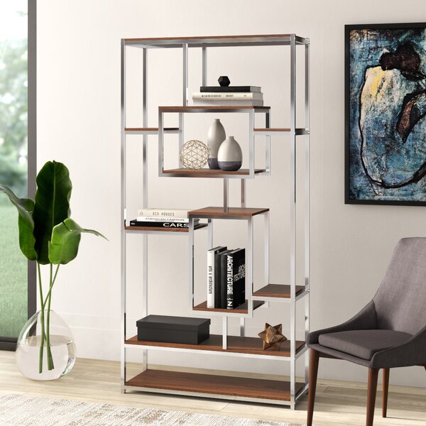 Clements Geometric Bookcase By Mercury Row