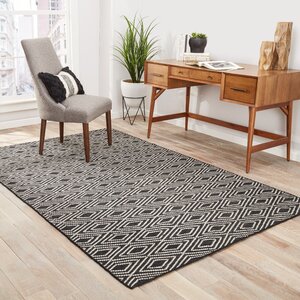 Heise Black/Beige Indoor/Outdoor Area Rug