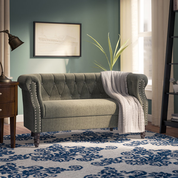 Huntingdon Chesterfield Loveseat By Three Posts