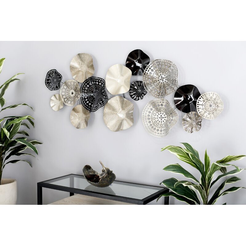 Bloomsbury Market Contemporary Solid Floral Disc Montage Wall Decor ...