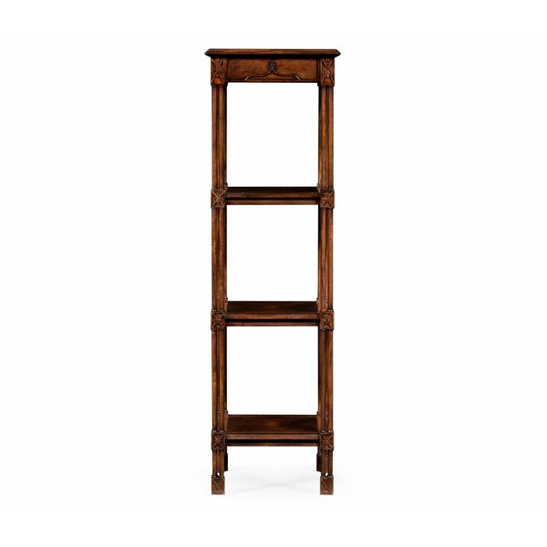 Tribeca Chippendale Gothic Four-Tier Etagere Bookcase By Jonathan Charles Fine Furniture