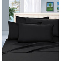 black sheets and pillowcases