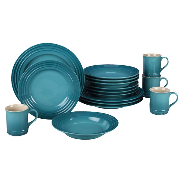 Stoneware 16 Piece Dinnerware Set, Service for 4 by Le Creuset