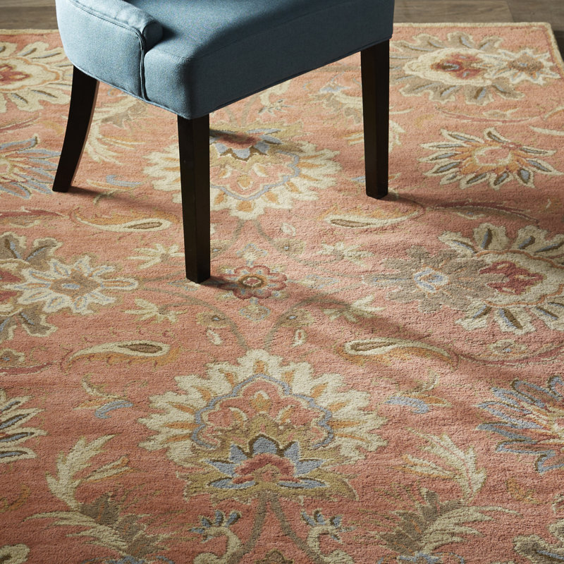Aaron Fl Handmade Tufted Wool Burnt Orange Area Rug Reviews Tufted Wool Burnt Orange Area Rug