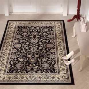 Black Rugs You Ll Love Wayfair Essehoul Black Area Rug
