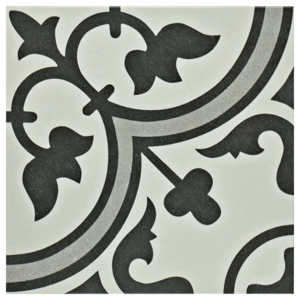 Artea 9.75 x 9.75 Porcelain Field Tile in Gray by