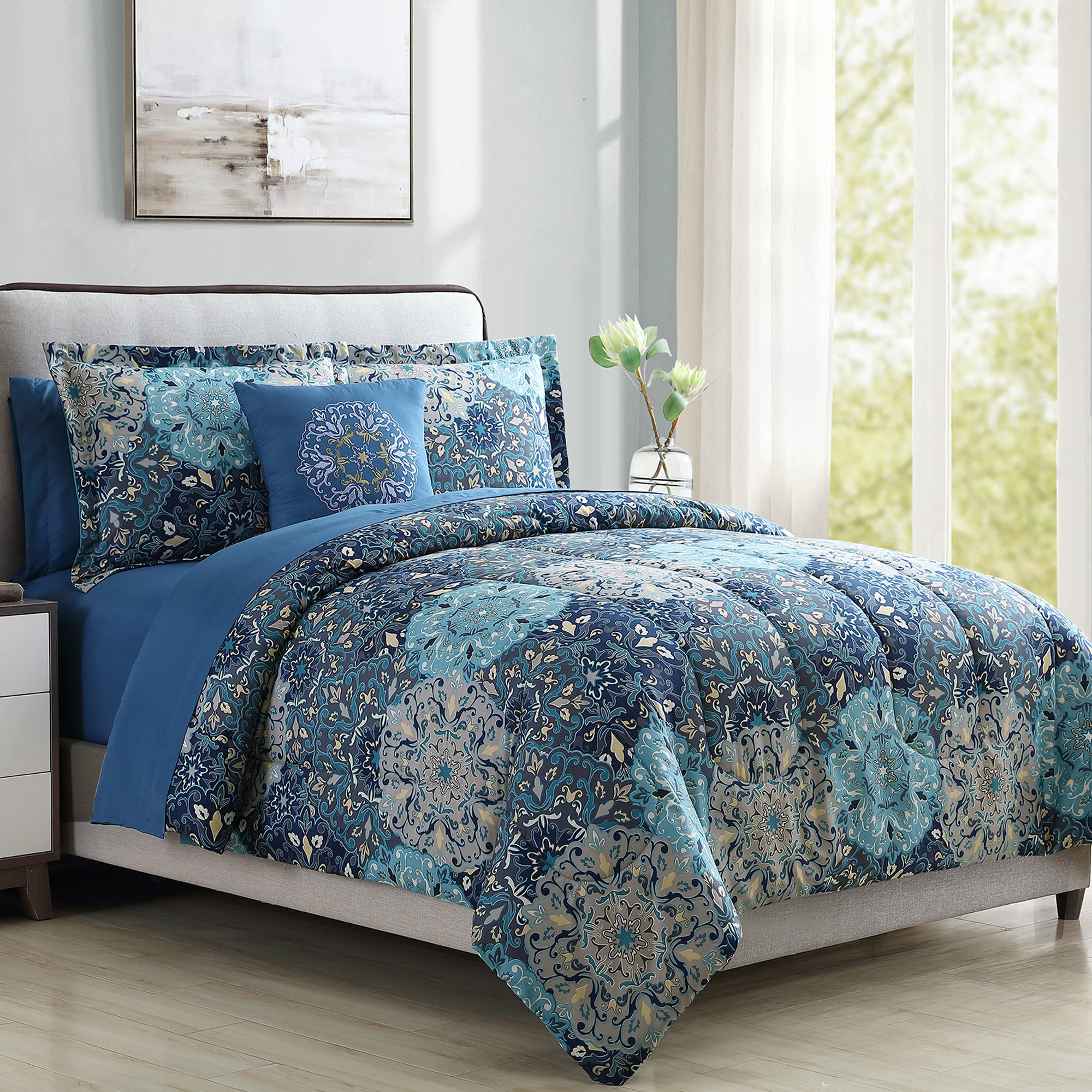 World Menagerie Lawrence Reversible Comforter Set Reviews Wayfair