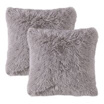 Genuine Possum Fur Pillow in Red, Master Furrier