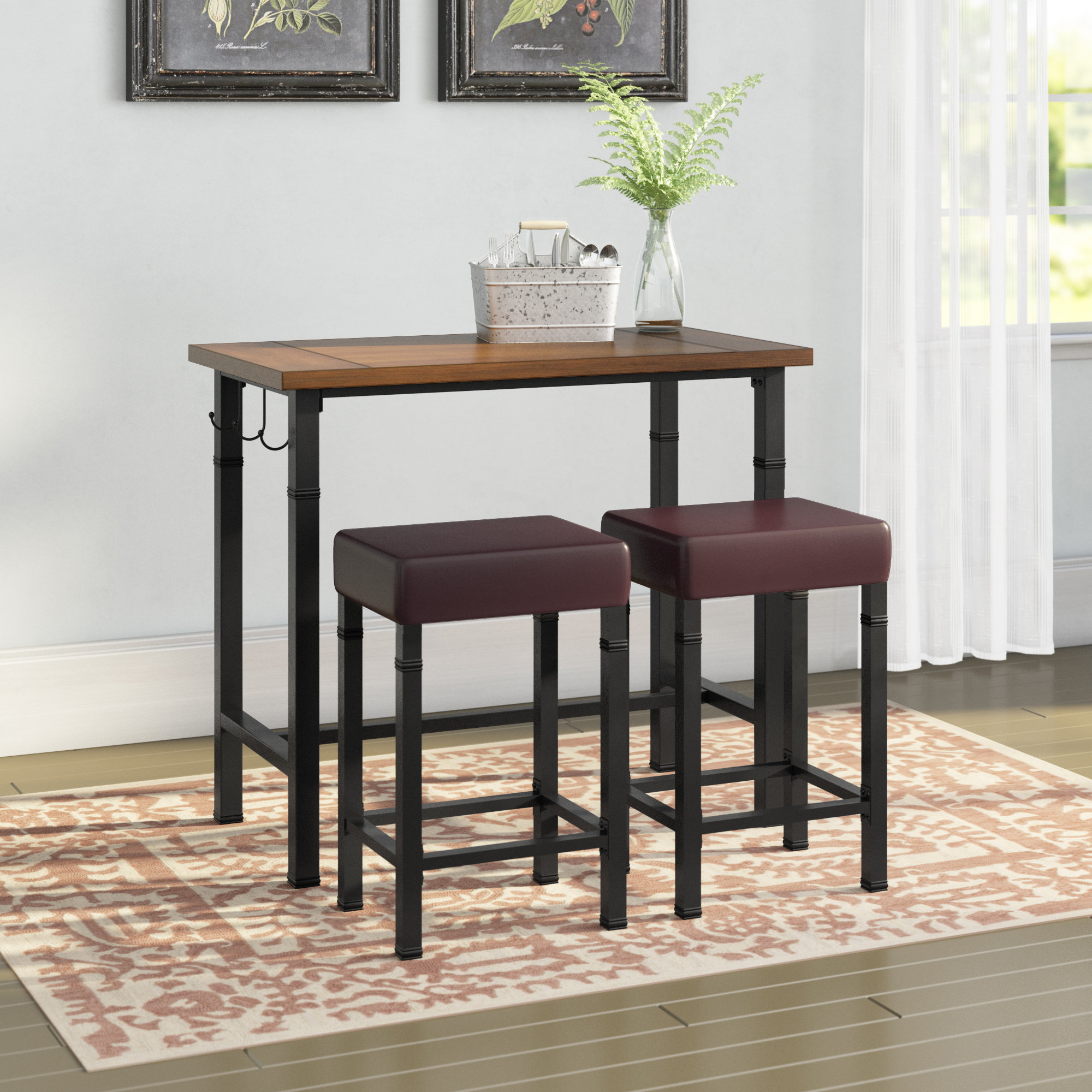 Laurel Foundry Modern Farmhouse Sevigny 3 Piece Pub Table Set Laurel Foundry Modern Farmhouse Sevigny 3 Piece Pub Table Set Reviews Wayfair