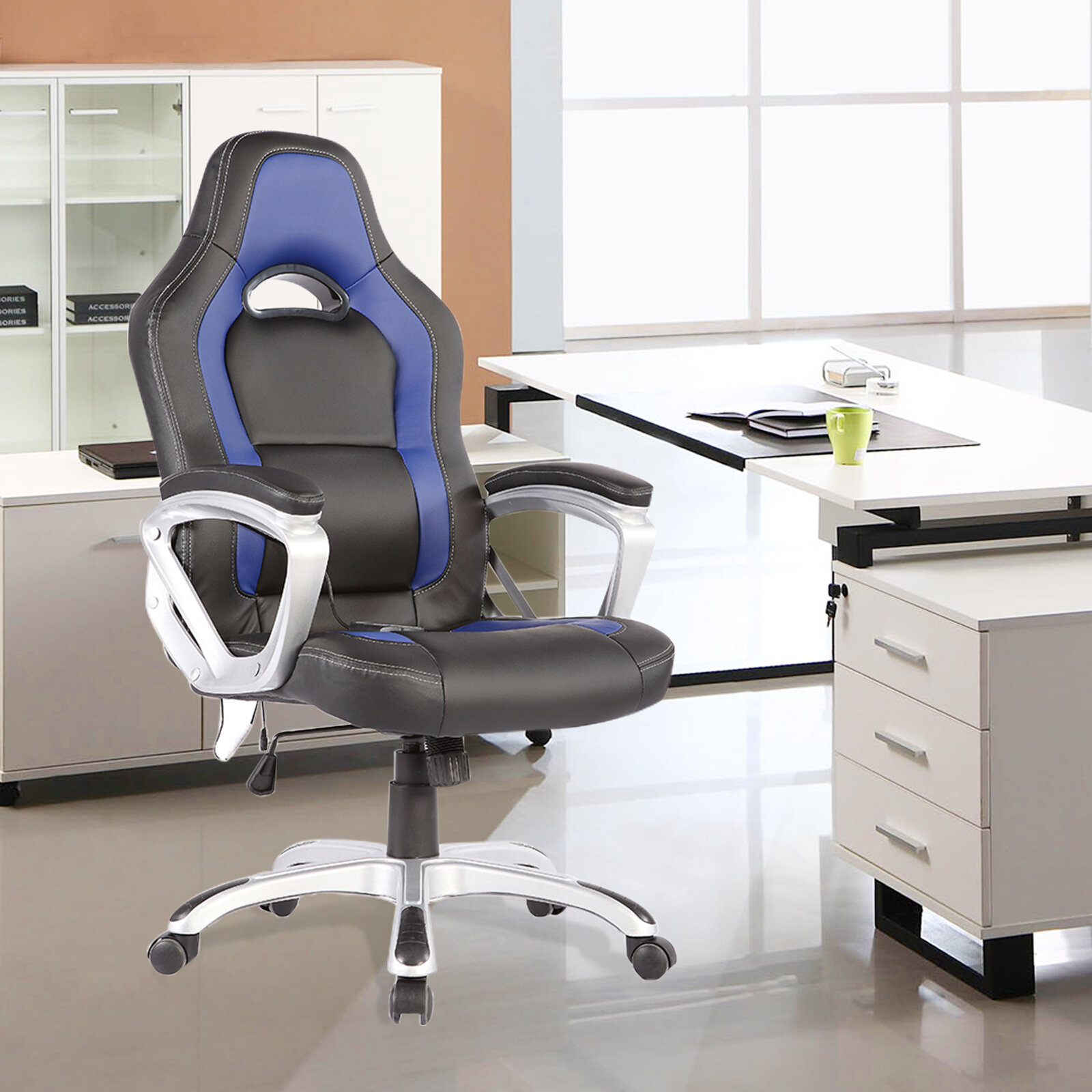 Ebern Designs Bissette Heated Office Chair Wayfair