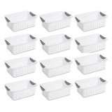 Iris 45 Qt Buckle Up Storage Box In Pearl 4 Pack 585782 The Home Depot
