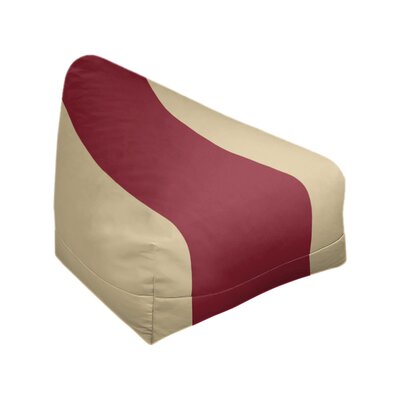 Classic Bean Bag East Urban Home Fabric: Desert Sand/Brick Red, Size: 30" H x 27" W x 27" D