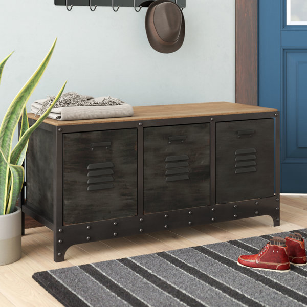 Merwin Metal Storage Bench by Trent Austin Design