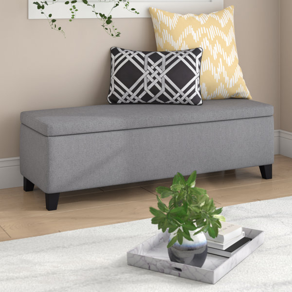 Schmit Upholstered Storage Bench by Wrought Studio