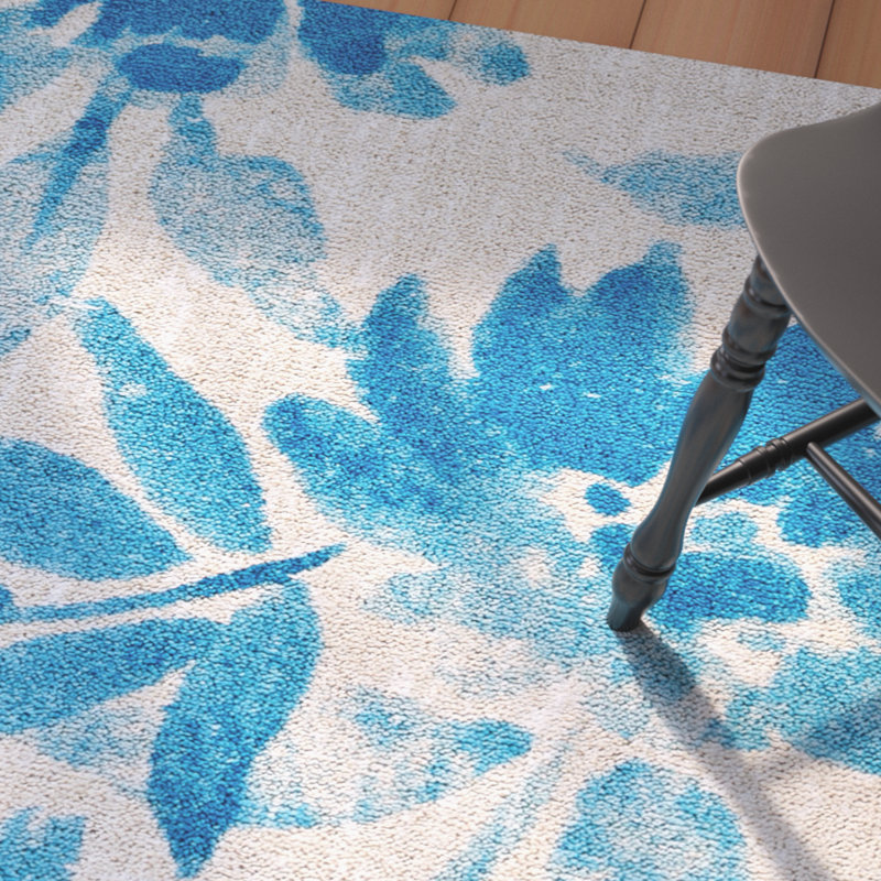 August Grove Aqua Area Rug & Reviews Wayfair