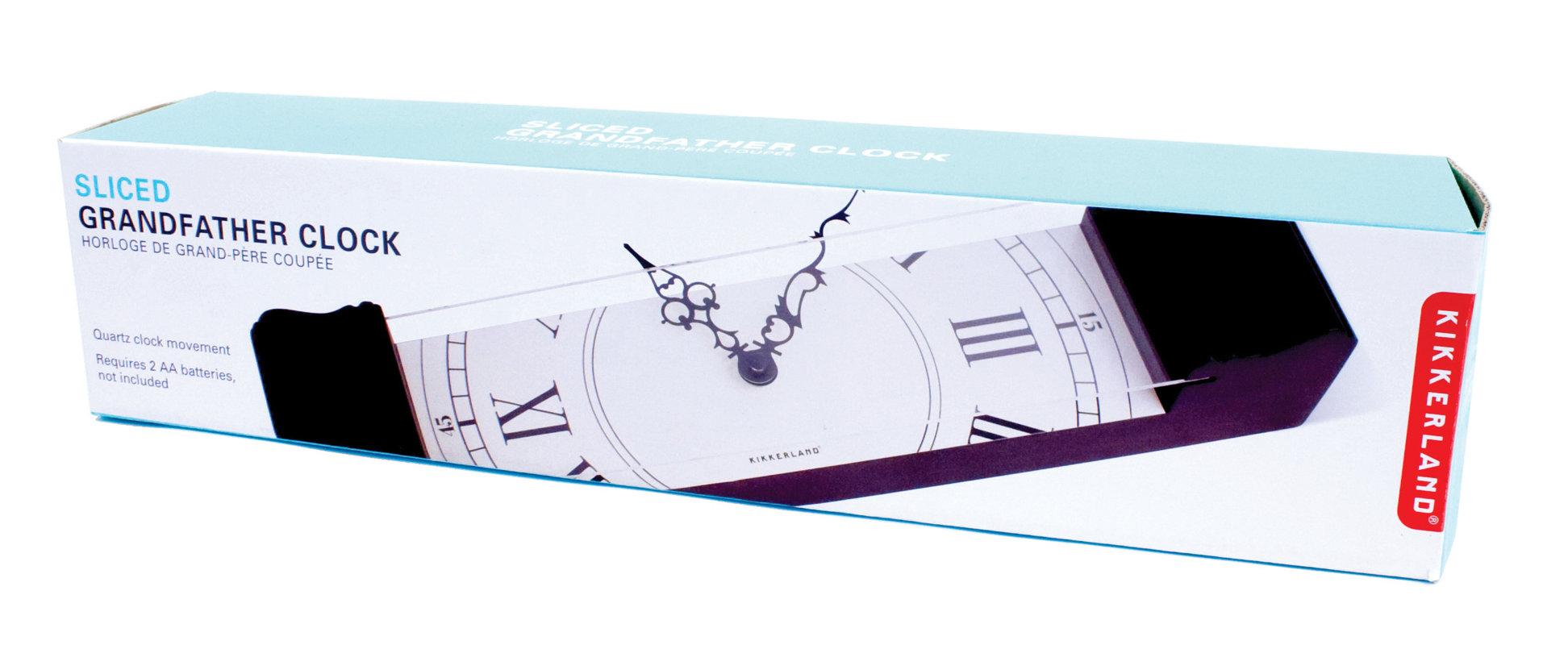 Kikkerland Sliced Grandfather Wall Clock & Reviews Wayfair