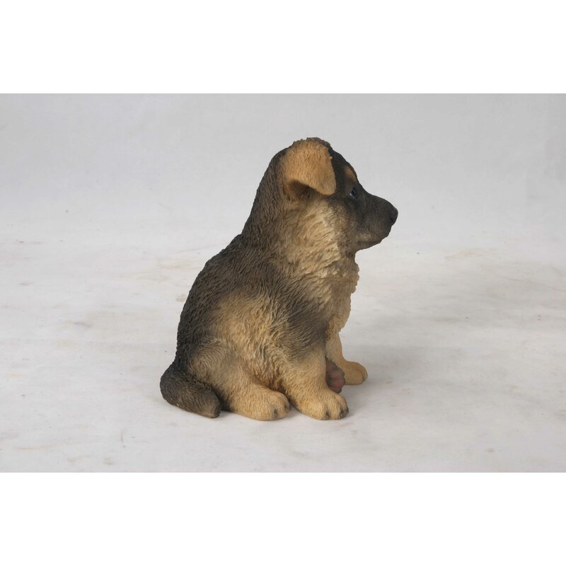 german shepherd puppy statue