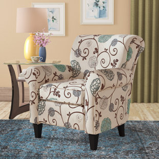 Reviews Wadham Flowered Armchair by Alcott Hill Reviews Wadham Flowered Armchair by Alcott Hill