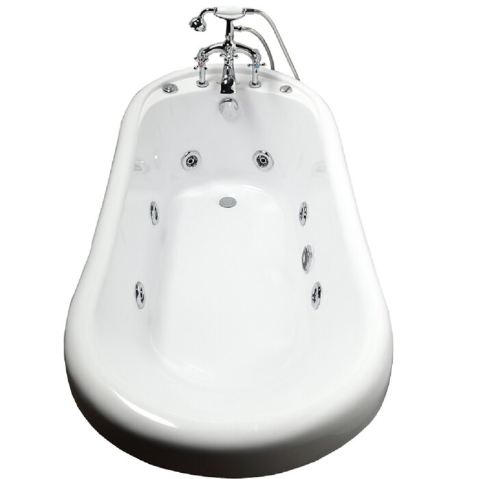 jetted clawfoot bathtub