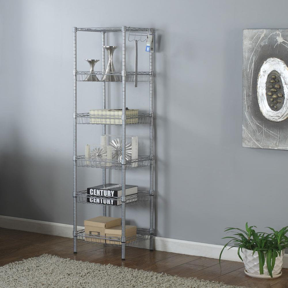 small wire rack shelving